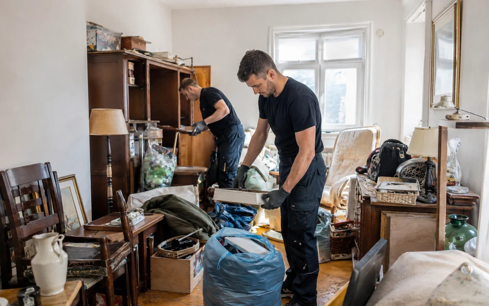 Wohnraum vor einer Entrümpelung